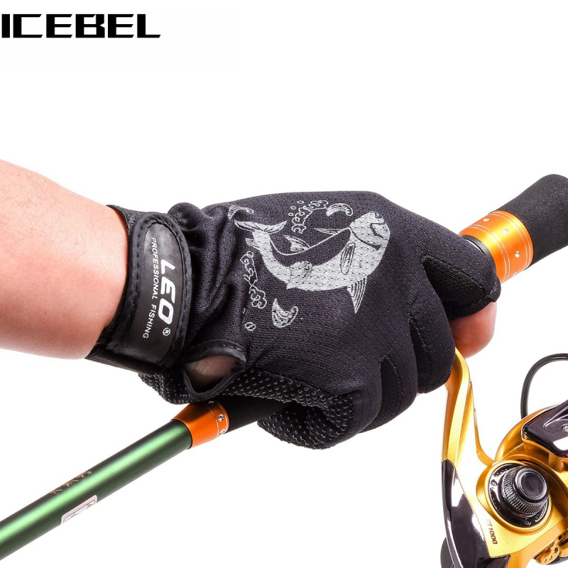 ICEBEL rukavice za ribolov s tri prsta, protuklizne, brzo sušeće, od najlona