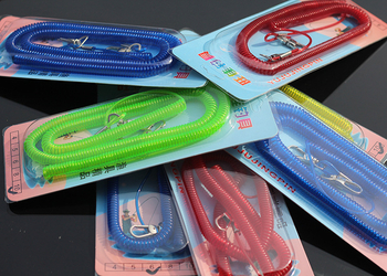 Șnur de siguranță pentru pescuit, retractabil cu arc telescopic; brand: Lost Hand Rope; material: sârmă din oțel