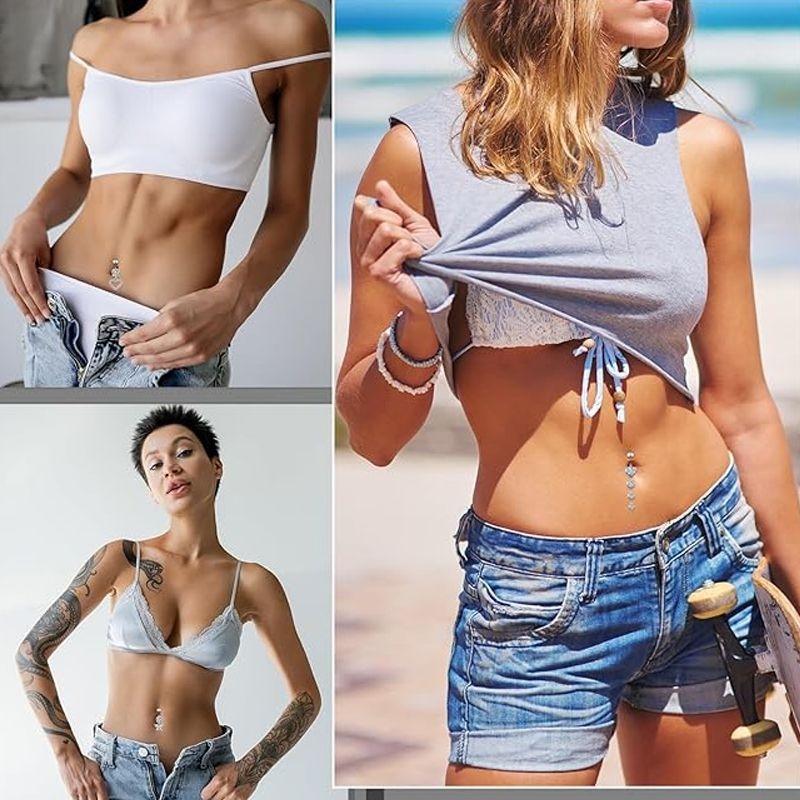 Lanlu 6 gab. naba gredzenu komplekts - tauriņa forma, etnisks stils, universāls, vara + nerūsējošais tērauds