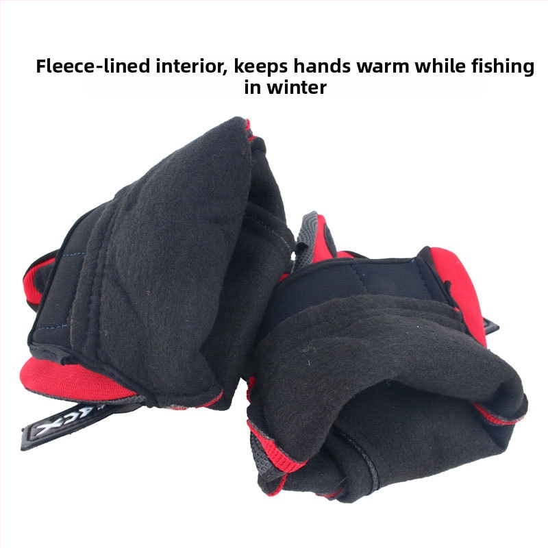 Ziemas makšķerēšanas cimdi ar vilnas oderi, ledus makšķerēšanas cimdi, ārējai lietošanai