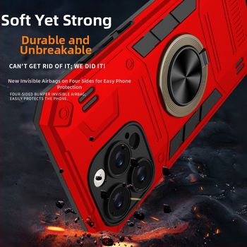 Husă pentru telefon cu inel pentru prindere și acoperire completă – TPU, turnare prin injecție, personalizabilă