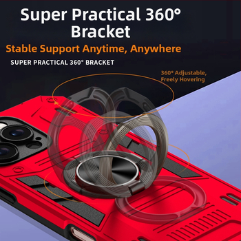 Husă pentru telefon cu inel pentru prindere și acoperire completă – TPU, turnare prin injecție, personalizabilă