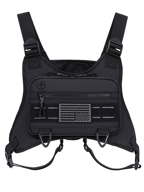 Хайкинг раница с тактически стил, дишаща и водоустойчива, ултра лека, с въздушна презрамка (600D филм; дишаща, водоустойчива, ултра лека; подплата: полиестер; есен 2023)