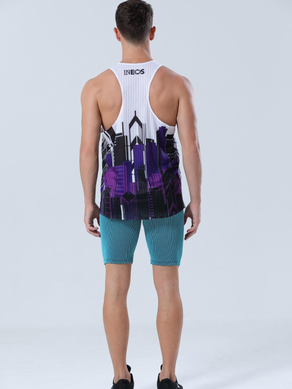 Unisex greitai džiūstanti tinklinė liemenė bėgimui, 100% poliesteris, lengva treniruotėms ir maratonui