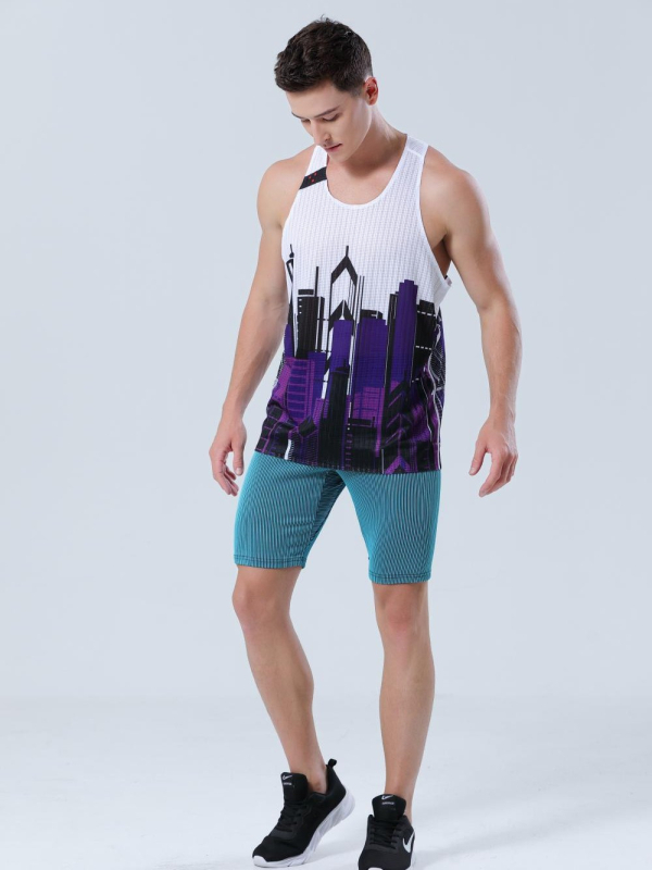 Unisex greitai džiūstanti tinklinė liemenė bėgimui, 100% poliesteris, lengva treniruotėms ir maratonui