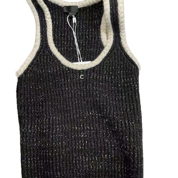 Ženski pleteni top bez rukava, pulover stil, uski kroj, vunena smjesa s viskozom, uzorak valova