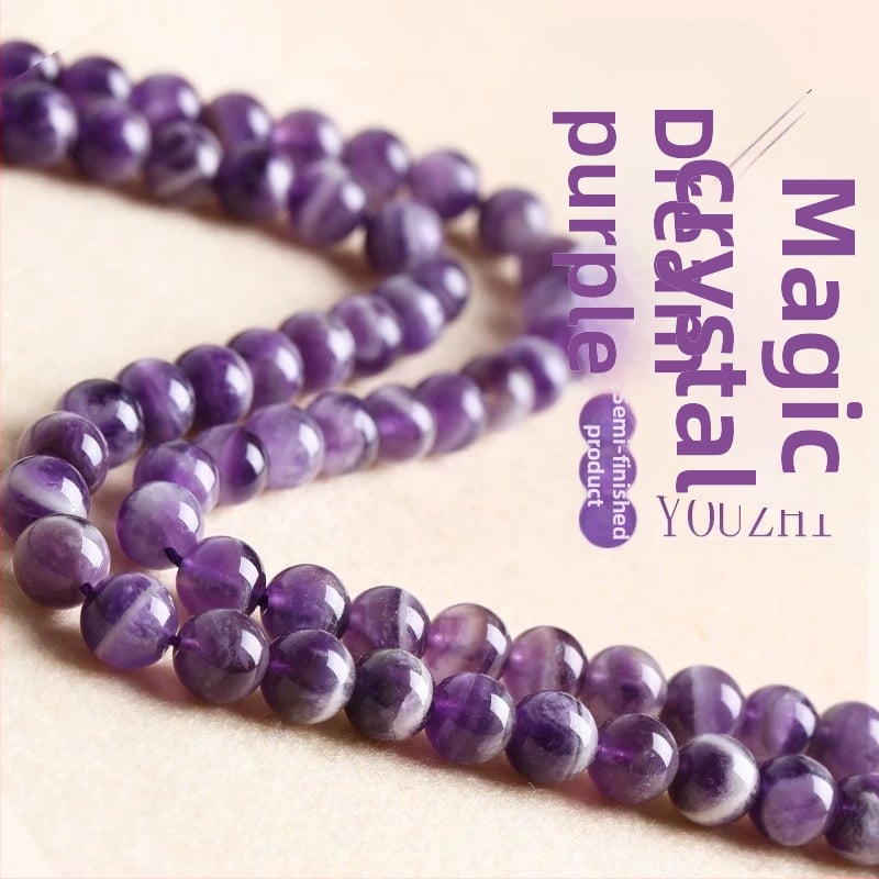 Χάντρες αμέθυστου για DIY — αρχικός σχεδιασμός, μάρκα Rong Jiali Crystal, συσκευασία χύμα