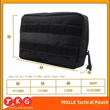 Тактическа жилетка MOLLE подсумък за EDC инструменти, унисекс, найлон Tyco
