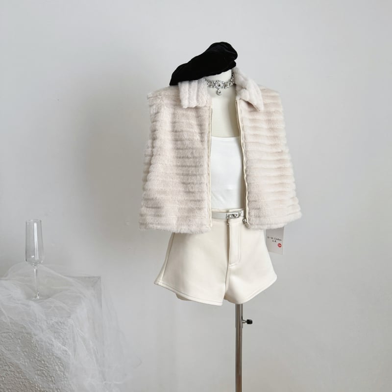 Яке от Chenille със поло яка, без ръкави, съдържание на Spandex под 30%, стил Royal Sister, есен 2025