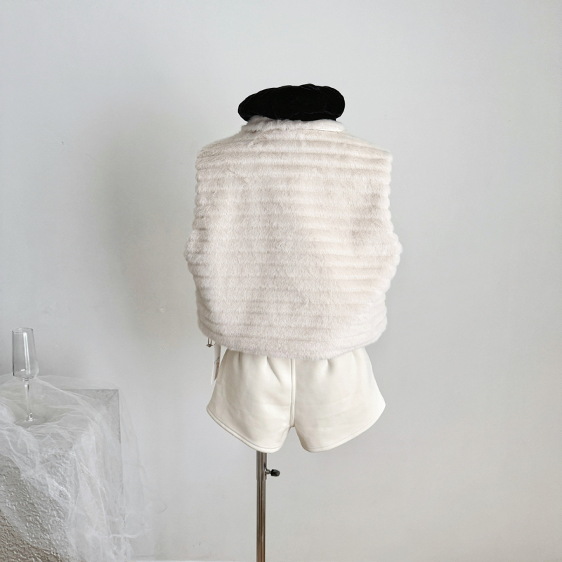 Яке от Chenille със поло яка, без ръкави, съдържание на Spandex под 30%, стил Royal Sister, есен 2025