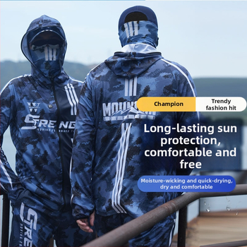 Zvejas apģērbs vasarai: elpojošs, ūdensnecaurlaidīgs, UV aizsardzība, poliesteris, unisex