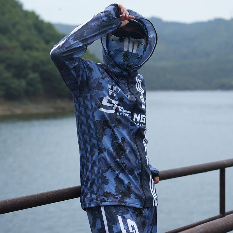 Zvejas apģērbs vasarai: elpojošs, ūdensnecaurlaidīgs, UV aizsardzība, poliesteris, unisex