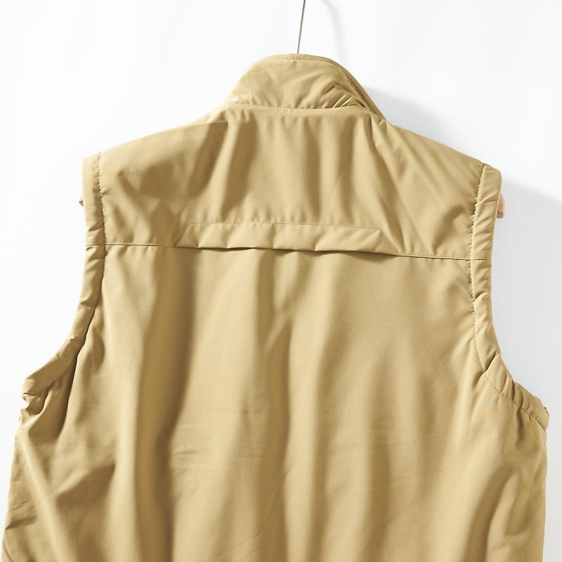 Obostrani muški vest s kapuljom, zatvarač sprijeda, stojeći ovratnik, prugasti pamuk, debeli izolacijski sloj