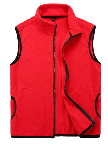 Polar fleece vest s logom za radnu odjeću i promociju, casual cardigan stil, slim fit, zip, podstava iz poliestera
