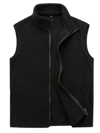 Polar fleece vest s logom za radnu odjeću i promociju, casual cardigan stil, slim fit, zip, podstava iz poliestera