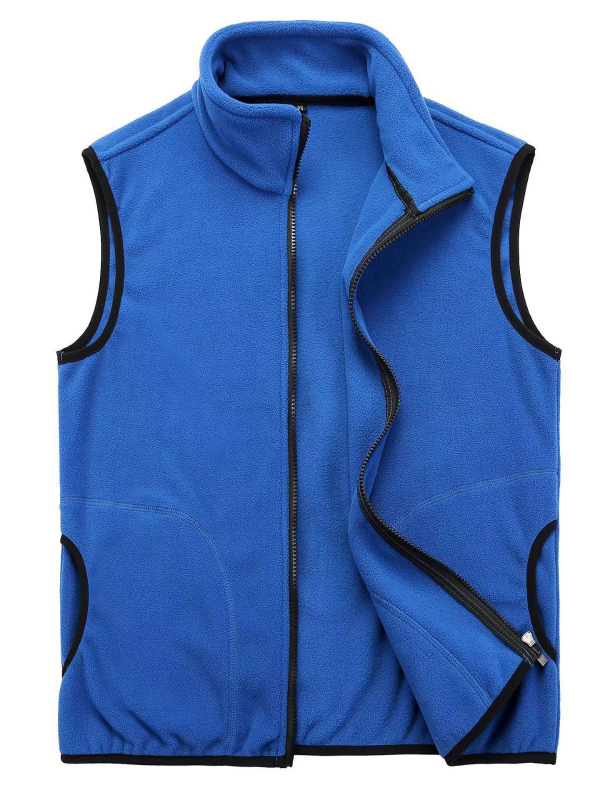 Polar fleece vest s logom za radnu odjeću i promociju, casual cardigan stil, slim fit, zip, podstava iz poliestera