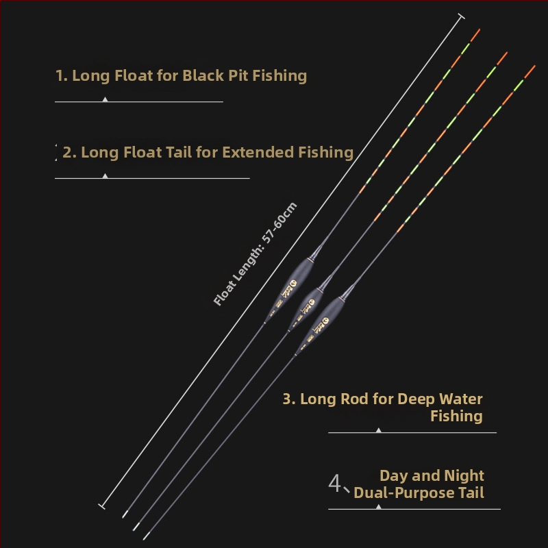 Folk Artists Nano vertikālais drift makšķerēšanas peldviela