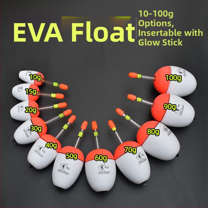 Žvejybos plūdė su vertikaliu dreifu • EVA putų medžiaga • Šviesos įdėklas • Prekės ženklas: Fishing Reiki