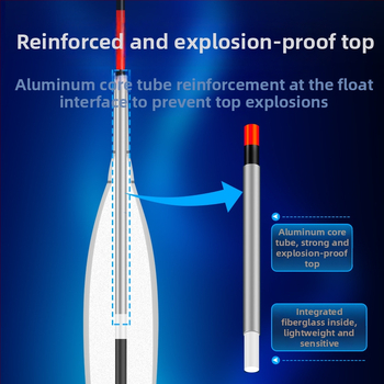 Vertikalus drift plūdė, Craftsman, kompozitinė medžiaga, žvejybos plūdės