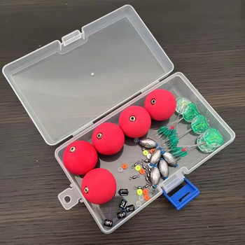 Подобрен комплект сферични поплавъци за риболов в река, от пяна, марка Gold Ship — Luoyang ball комплект.