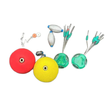 Подобрен комплект сферични поплавъци за риболов в река, от пяна, марка Gold Ship — Luoyang ball комплект.