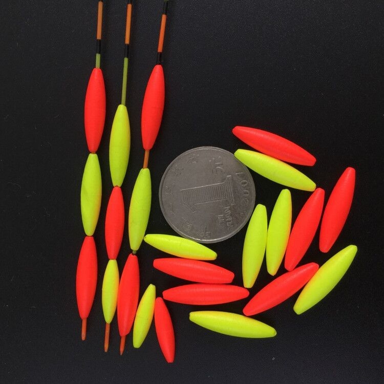 Mărgele plutitoare pentru pescuit cu cap îngroșat, formă aerodinamică și lupă pentru vedere de aproape (Material: Spumă de înaltă densitate; Origine: China)