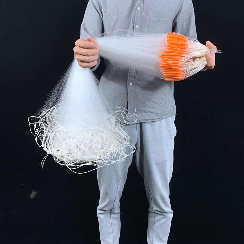 Jednostrana ribarska mreža s plastičnim plovcima i žičanom mrežom