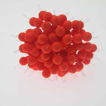 Diao yuren седемзвезден кръгъл поплавък за риболов, пластмасов, балоноподобен дизайн