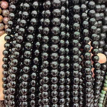 8 mm crne obsidijanske okrugle perle, komponente za DIY nakit, labave perle