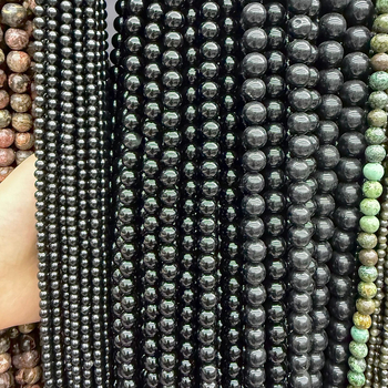 8 mm crne obsidijanske okrugle perle, komponente za DIY nakit, labave perle