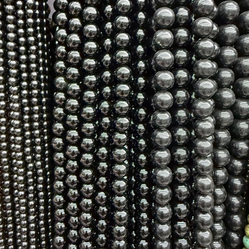 8 mm crne obsidijanske okrugle perle, komponente za DIY nakit, labave perle