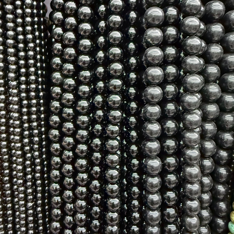 8 mm crne obsidijanske okrugle perle, komponente za DIY nakit, labave perle