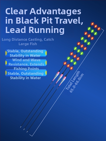 Eagle Eye elektronický plavák na rybolov s vertikálnym driftom, LED osvetlenie na deň i noc, hrubý tvrdý chvost