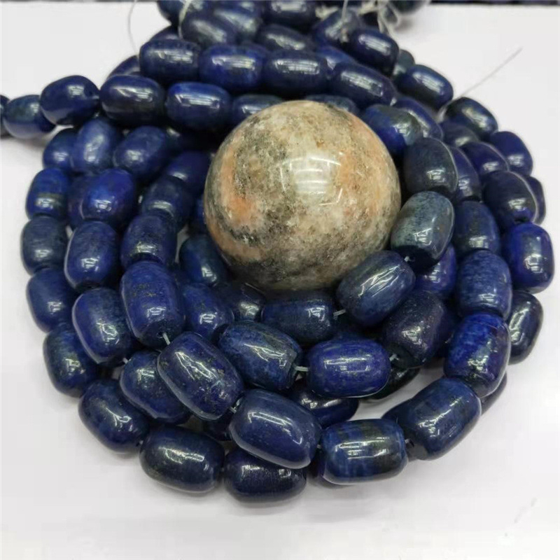 Guangshun Jewelry Prirodni lazulit cilindrične perle, labave perle, poluproizvodi za DIY nakit