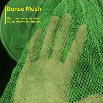 Nailoninis žuvų apsauginis tinklas, be mazgų, greitai džiūstantis, sulankstomas dėžės tipo žuvų narvas auginimui