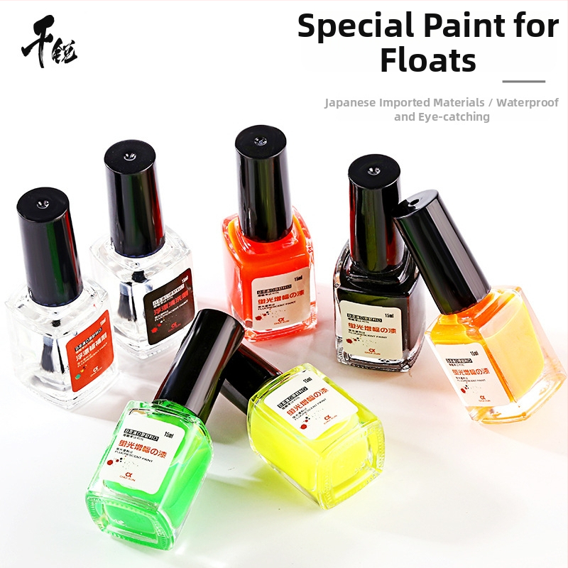 Farba na plávajúce pre rybárstvo – jasná fluorescencia, vodotesná; Značka: Qianrui; Pôvod: Čína; Materiál: diving fabric; Licencovaná súkromná značka: Áno