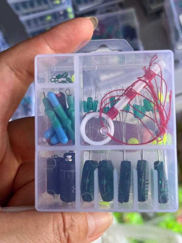 Sada rybárskeho vybavenia: Značka Morning Fish Music, Space Bead Kit, Plávajúce sedadlo, Bavlnené uzly, Závažia s gradáciou