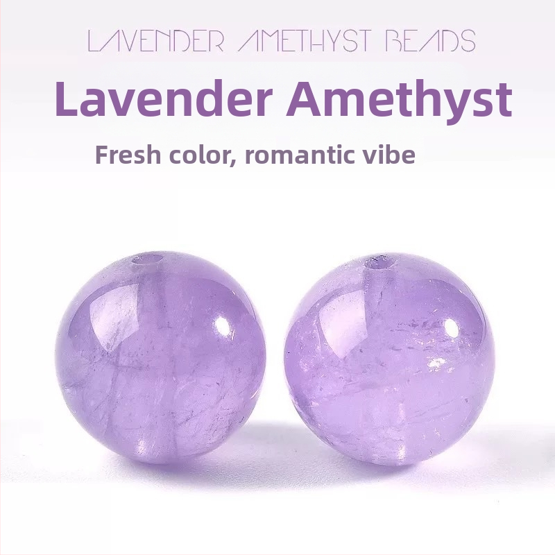Huige Square Αμέθυστος κυκλικές χάντρες – DIY κοσμήματα, λείανση και γυάλισμα, Μαζική συσκευασία