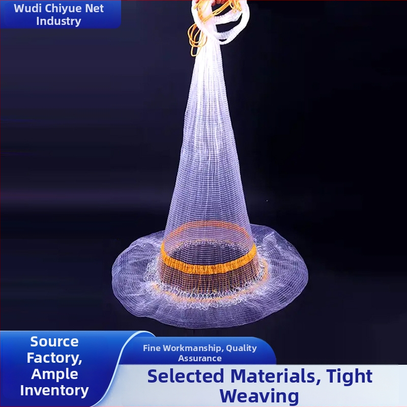 Tradicinis rankinis mėtymo tinklas žvejybai — Prekės ženklas: Chiyue; Medžiaga: Nailonas; Stilius: rankinis mėtymas; Kategorija: žvejybos tinklai