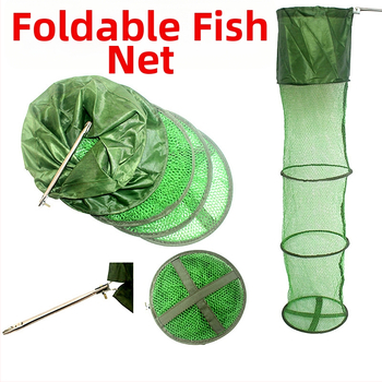 Sulankstomas nailoninis žvejybos tinklo krepšys su kraštų apsauga — Royal Fishing Outdoor