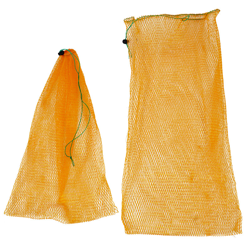 Žvejybos apsaugos tinklo krepšys su plokščiu dugnu, šešių siūlų tinklas, medžiaga: klijinė siūlas, užsegimas virve