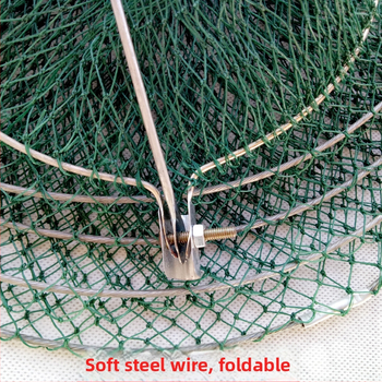 Mažas žuvies tinklo krepšys, sulankstomas, klijavimo viela medžiaga, Feishang