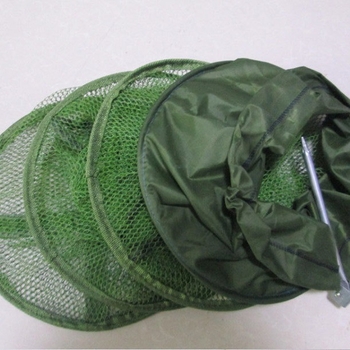 Nailoninė žvejybos apsauga su plieniniais žiedais apatinėje ir burnos srityje, krašto apsauga