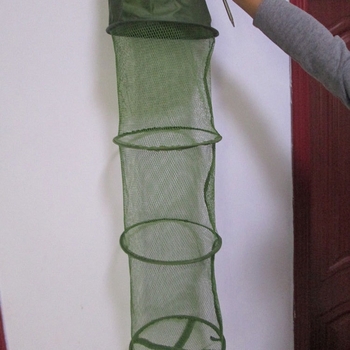 Nailoninė žvejybos apsauga su plieniniais žiedais apatinėje ir burnos srityje, krašto apsauga