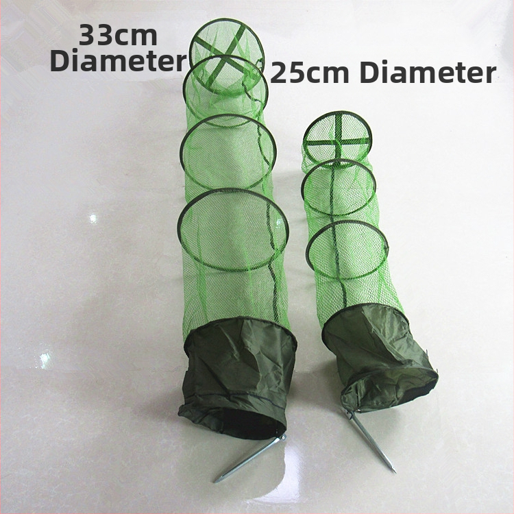 Nailoninė žvejybos apsauga su plieniniais žiedais apatinėje ir burnos srityje, krašto apsauga