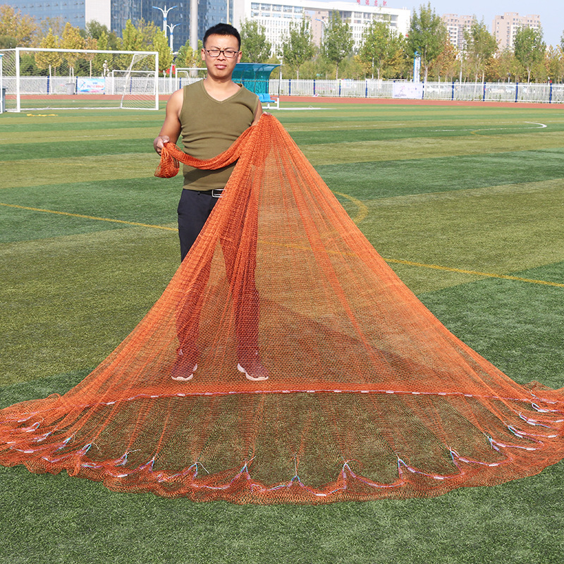 Rankinis žvejybos tinklas su guminė linija, Chengrui prekės ženklas, tradicinis