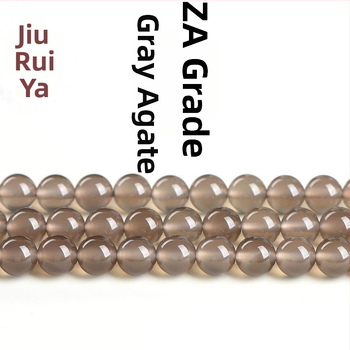 Prirodne 7A sive agat kuglice za DIY nakit