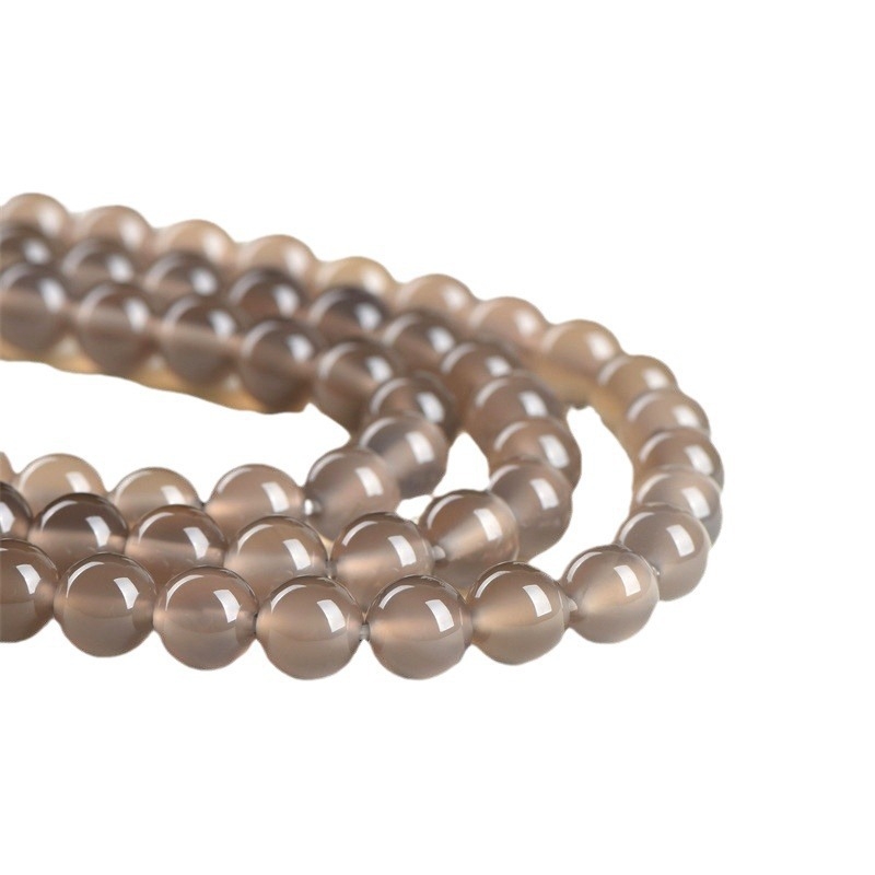 Agaat kerek gyöngyök – polírozott felület, nemes minta, kiegészítők, Bullet Barrage márka