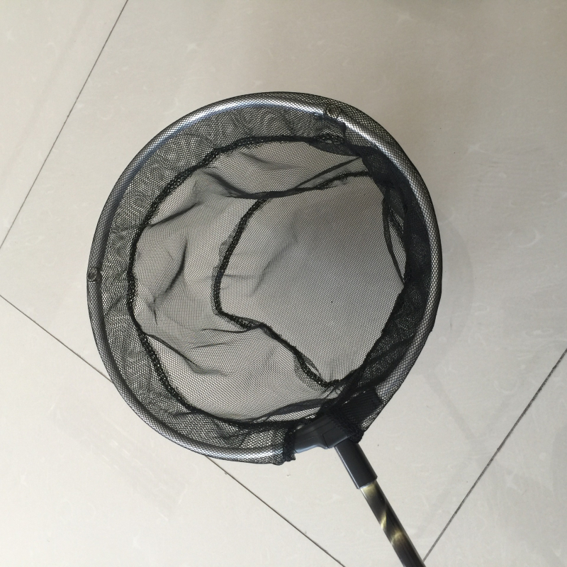 Mreža za ribolov od aluminijske legure, sklopiva, s malim očima, teleskopskom drškom 1,5–2,1 m, šarena