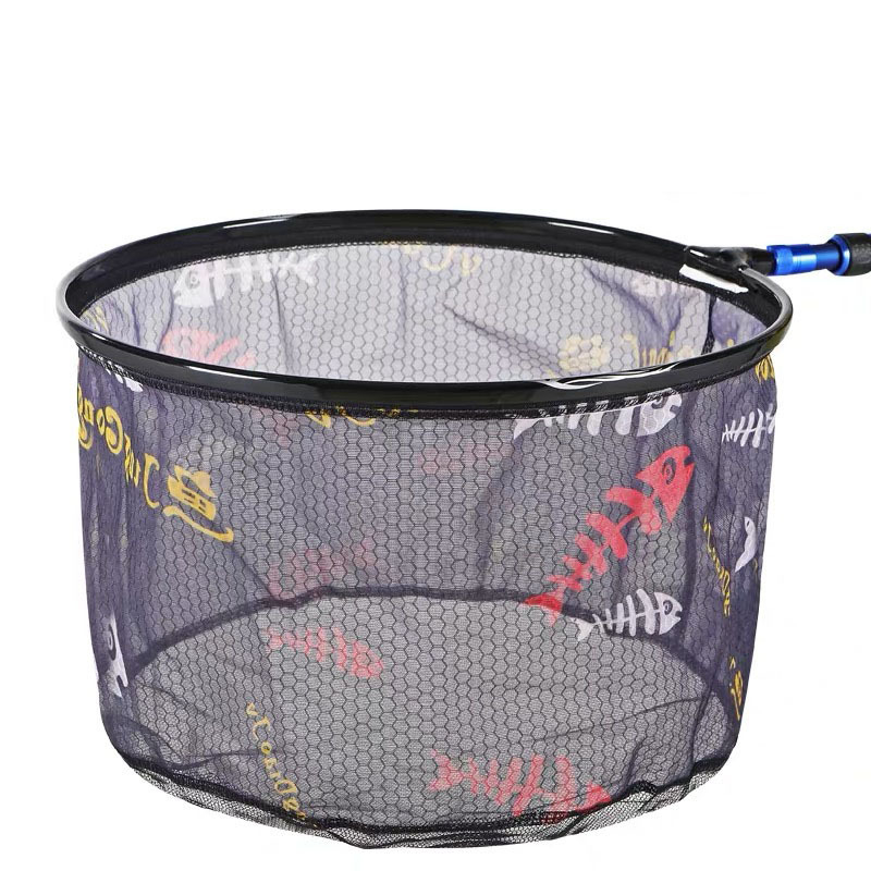 Titánium ötvözetből készült halászhálófej leválasztható cipzárral és gyorsan száradó hálóval; Yi zhi magánmárka